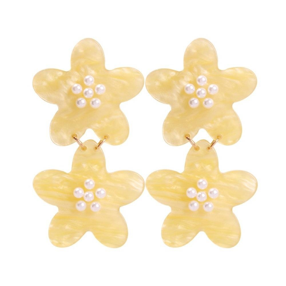 New Anthropologie yellow earrings